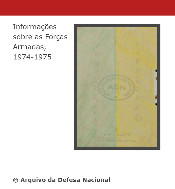 Informações sobre as Forças Armadas, 1974-1975