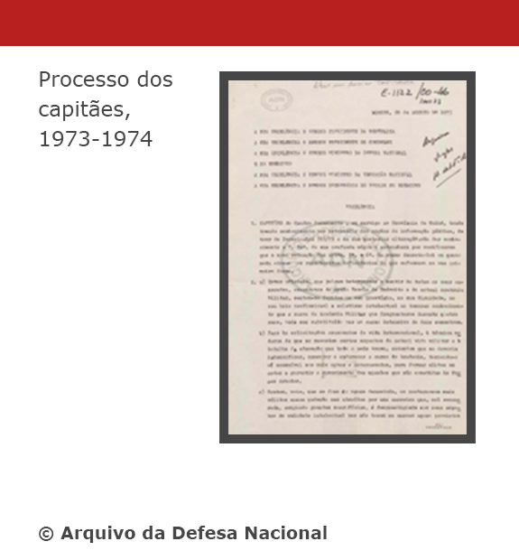 Processo dos capitães, 1973-1974