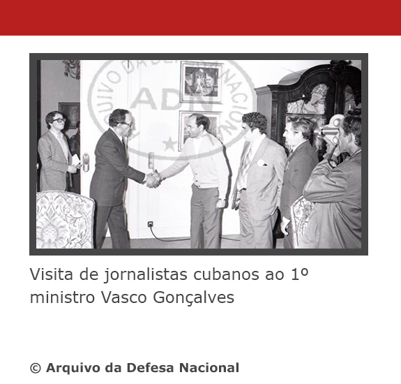 Visita de jornalistas cubanos ao 1º ministro Vasco Gonçalves