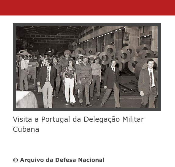 Visita a Portugal da Delegação Militar Cubana