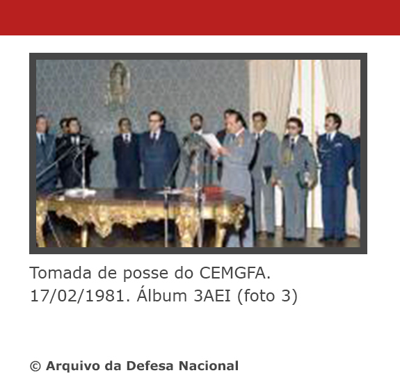 Tomada de posse do CEMGFA. 17/02/1981. Álbum 3AEI (foto 3)