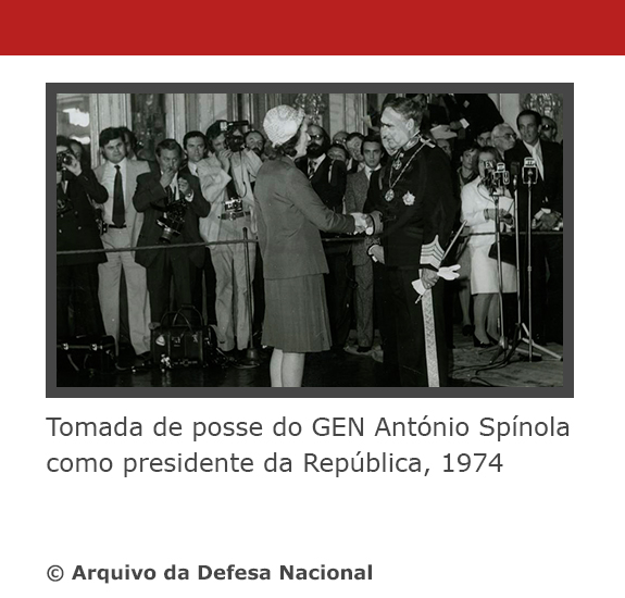 Tomada de posse do GEN António Spínola como presidente da República, 1974