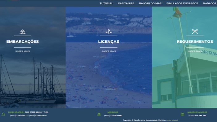 homepage do site