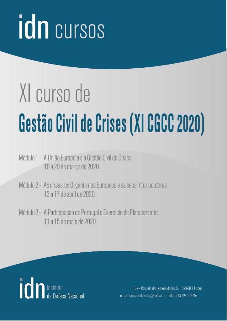 IDN: XI Curso de Gestão Civil de Crises
