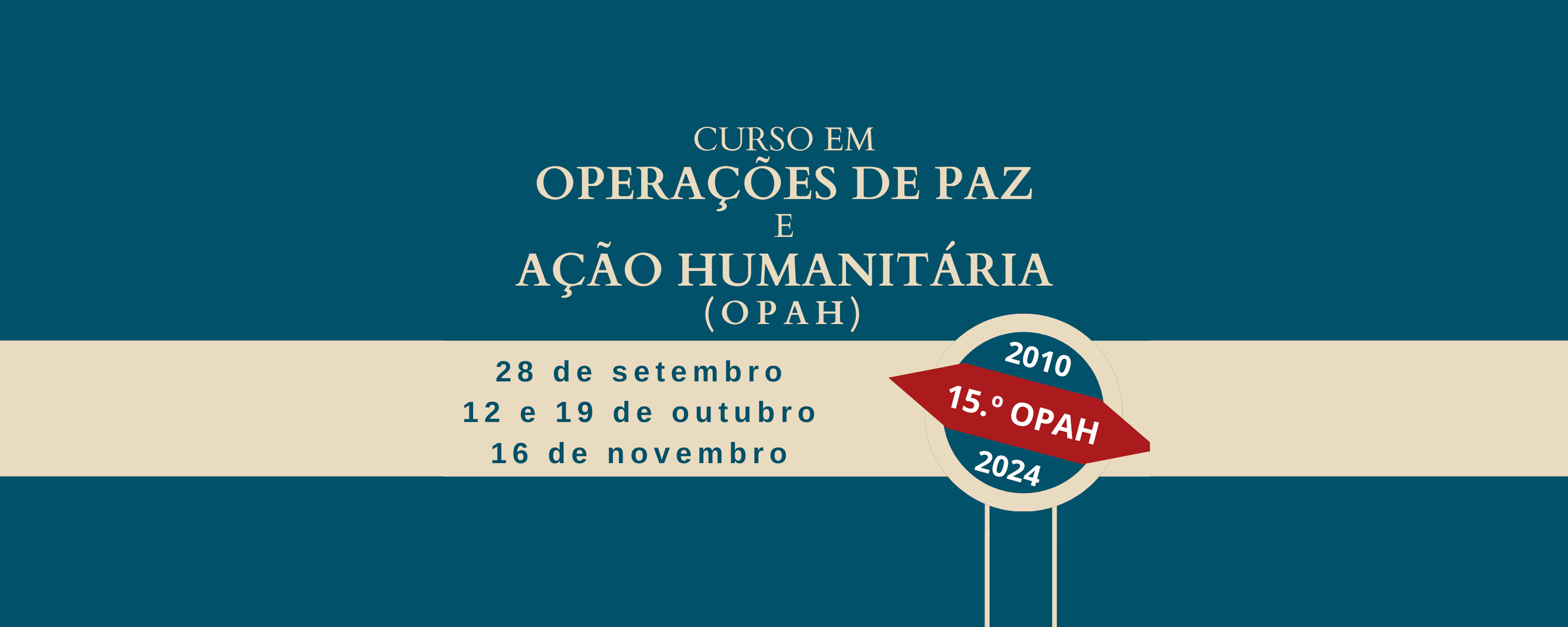 15.º Curso em Operações de Paz e Ação Humanitária