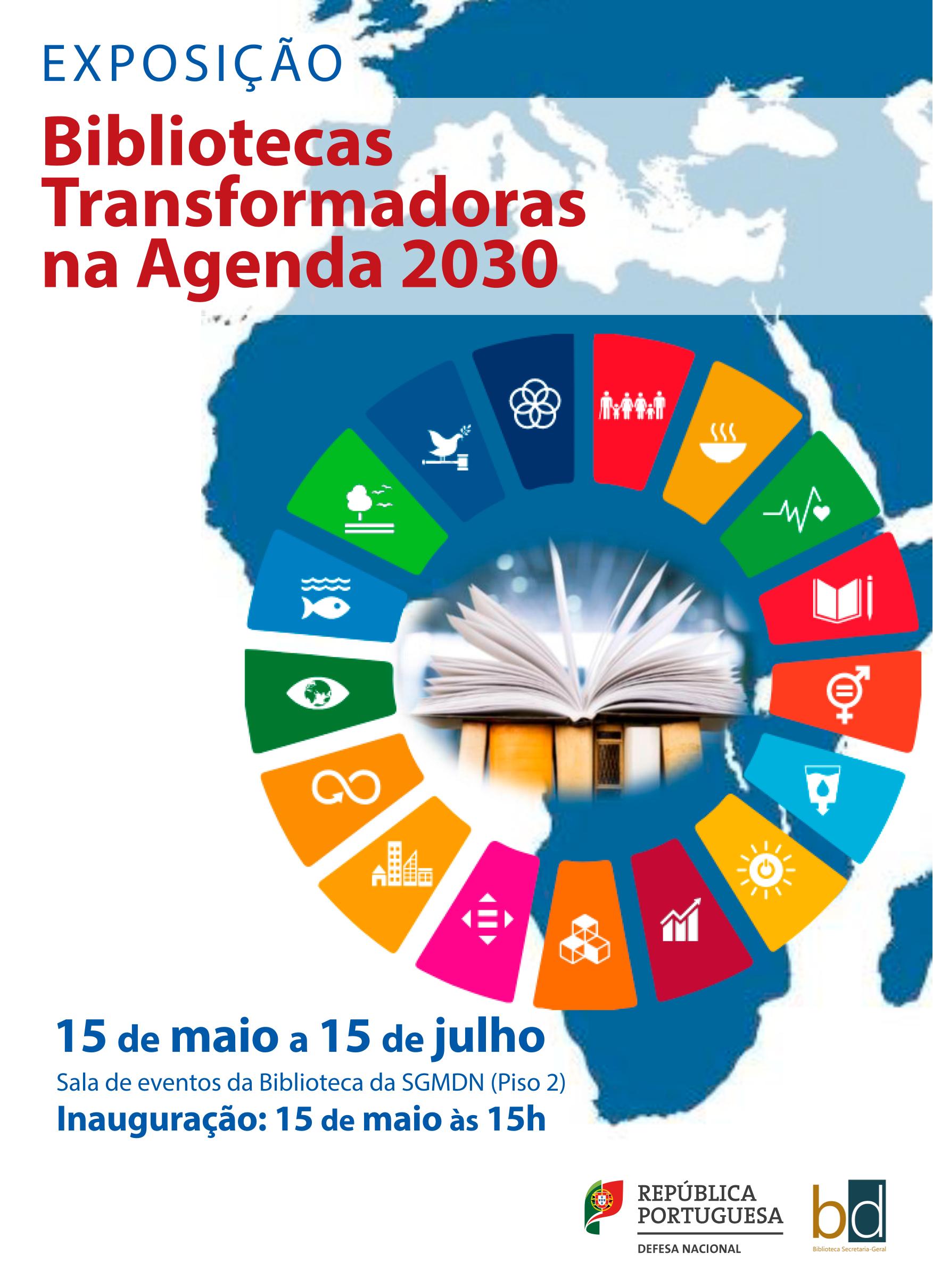 exposição "Bibliotecas transformadoras na Agenda 2030" 