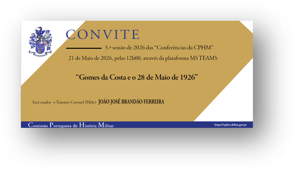 Conferências da CPHM 2026 - 5.ª sessão
