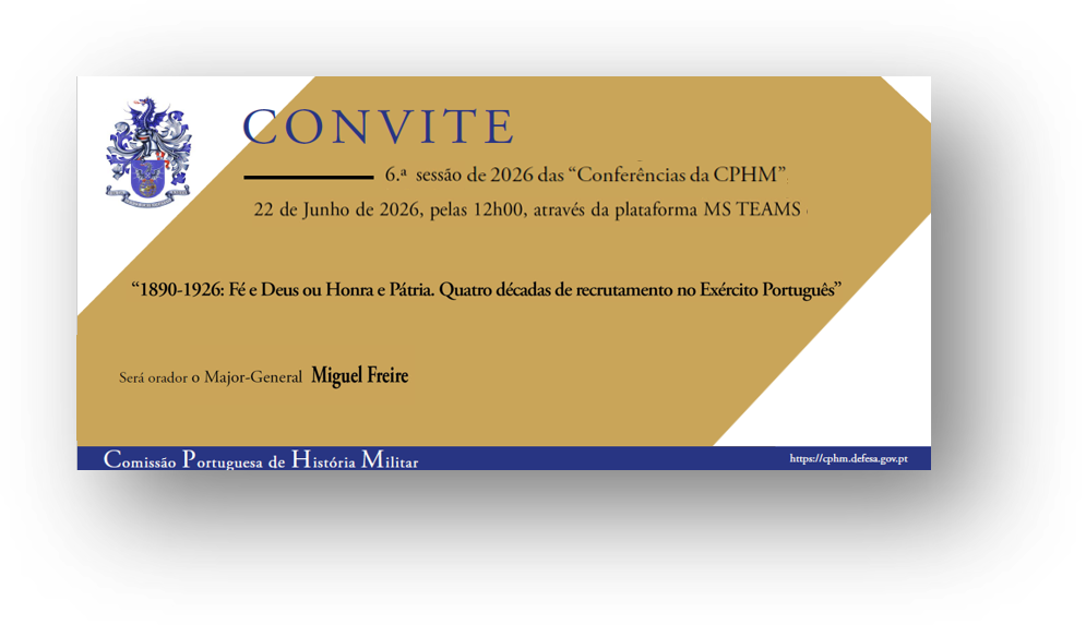 Conferências da CPHM 2026 - 6.ª sessão