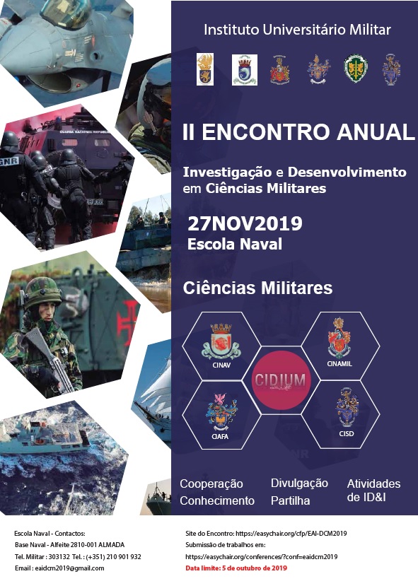 IUM: Encontro Anual da Investigação & Desenvolvimento em Ciências Militares 2019 (EAI&DCM2019)