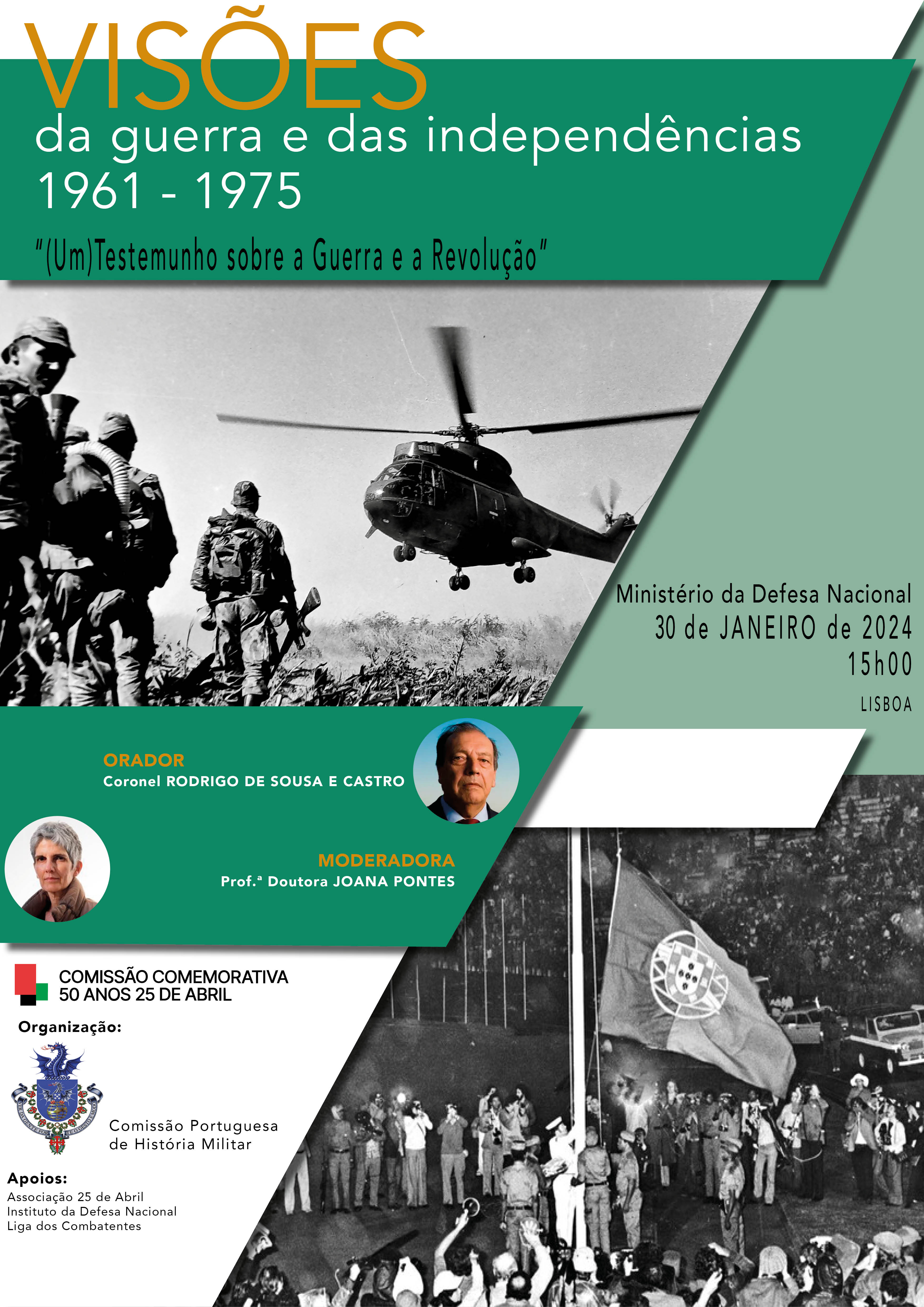 Cartaz Visões da Guerra e das Independências