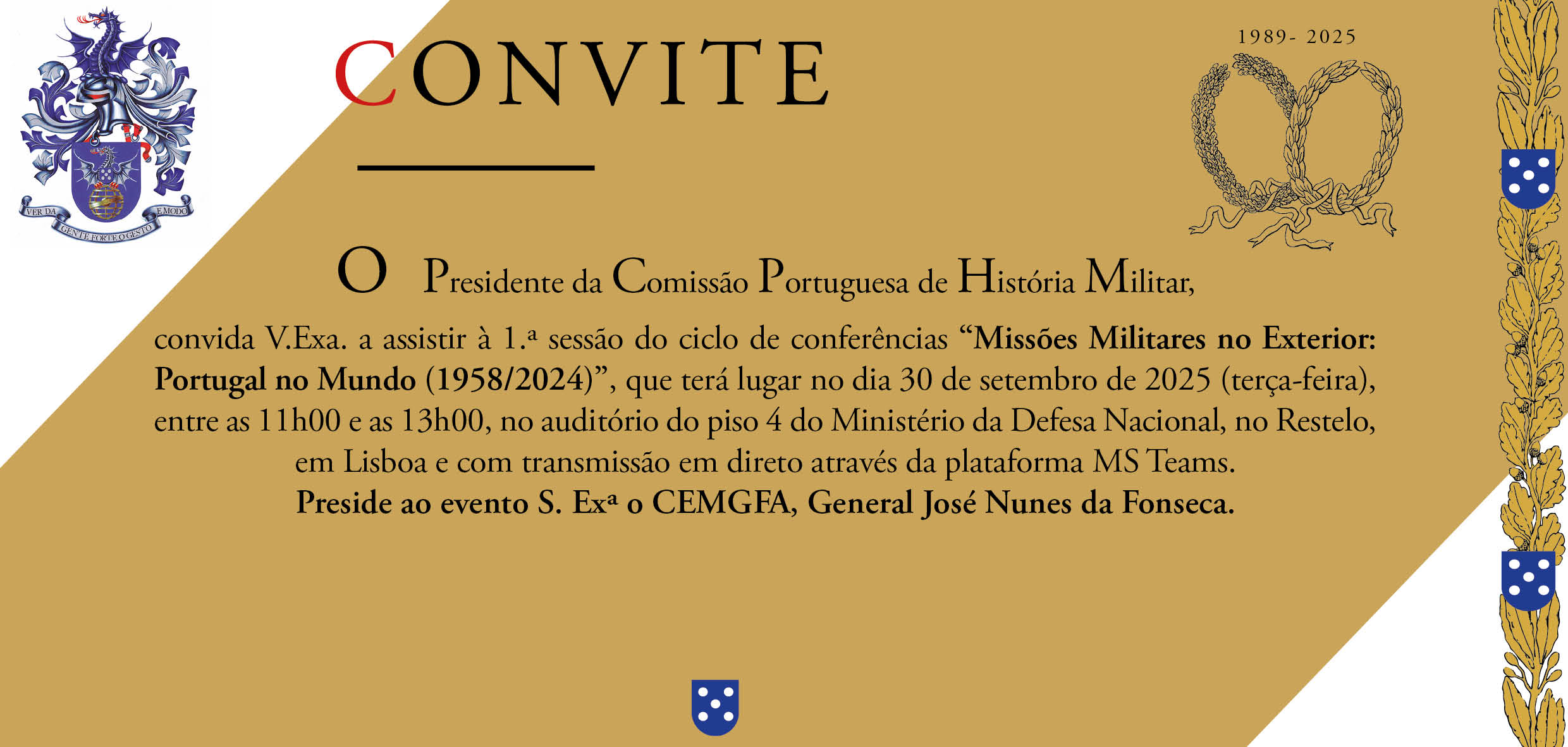 Convite para a sessão