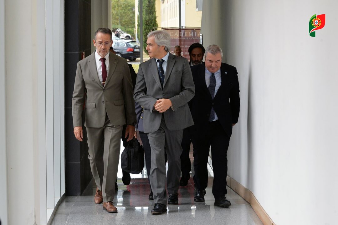 Chegada de Nuno Melo à cerimónia comemorativa dos 49 anos da Polícia Judiciária Militar
