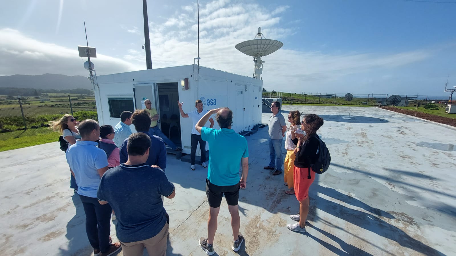 Imagem ​​​da conferência internacional na Ilha de Santa Maria, nos Açores.​