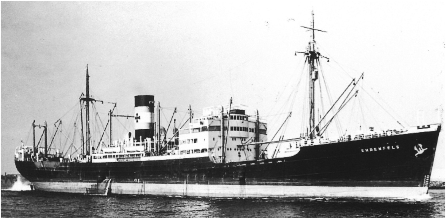 German merchant ship Ehrenfels