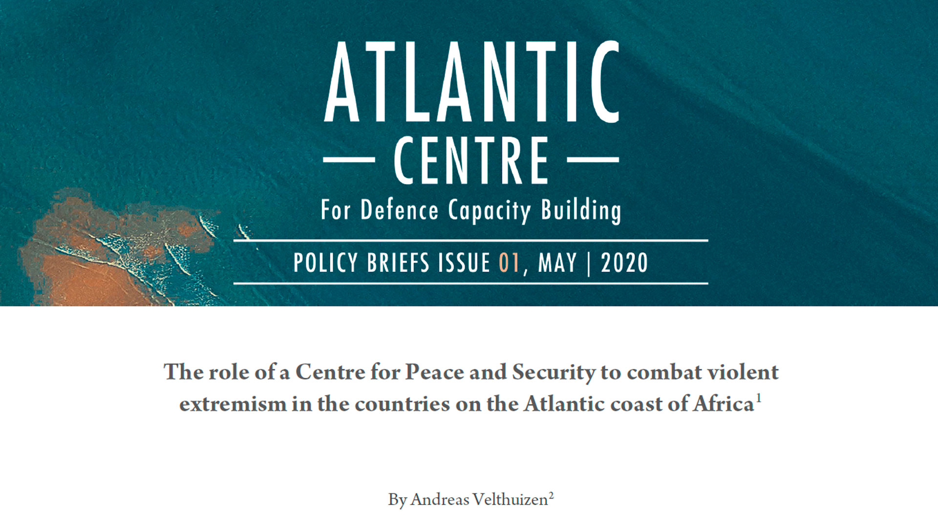 Policy Brief 01, de maio de 2020, de Andreas Velthuizen