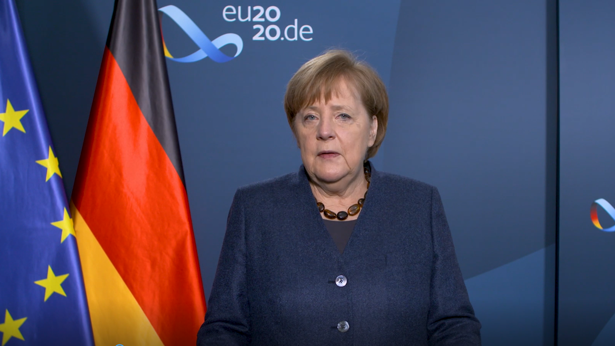 Chancellor Merkel - Transition EU Counc Moment